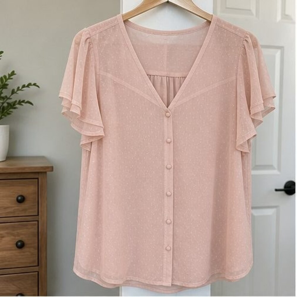 Blush Puff Sleeve Top